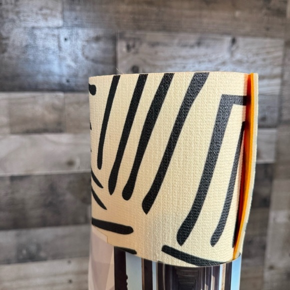 KESS InHouse Design Inca Lines 
White Black Exercise Yoga Mat 72"x 24" • NWT - Picture 3 of 6